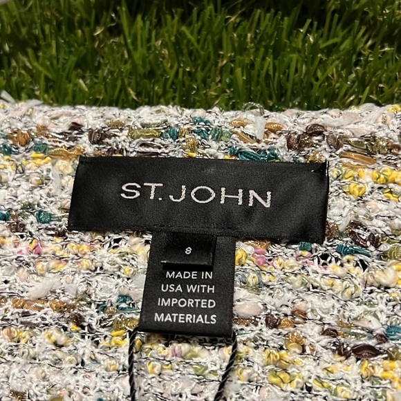 ⭐️ ST. JOHN Soft Paper Eyelash Tweed Knit Jacket - Picture 7 of 7